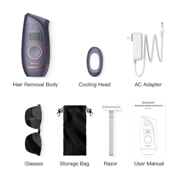IPL Laser Epilator til Mænd Kvinder 4 i 1 Fjernelse Laser Epilator System Smertefri trimmer