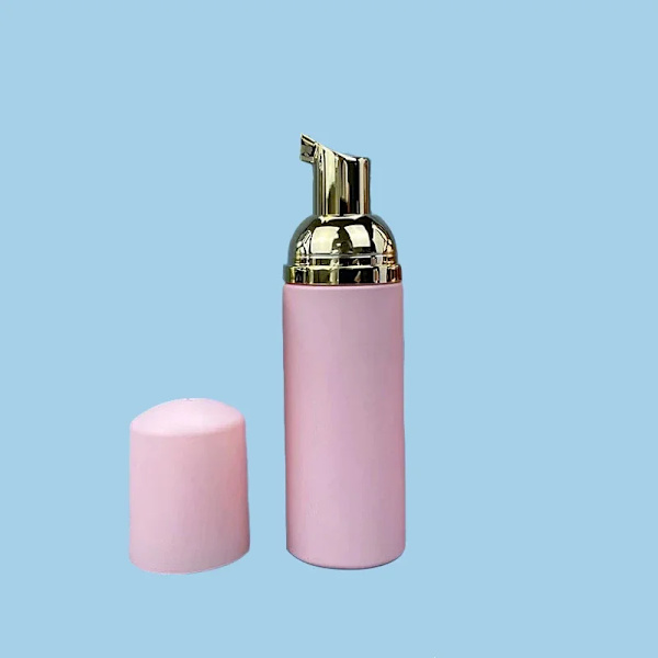 40 bitar skum flaska borste 60ml plast tom skummande pump flaska ögonfrans smink flaska rengöring tvål dispenser hudvård verktyg