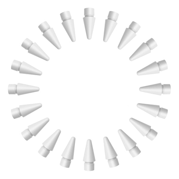 20 bitar För Apple Pencil Nib Dubbellager För Apple Pencil 1a 2nd Generation Tips
