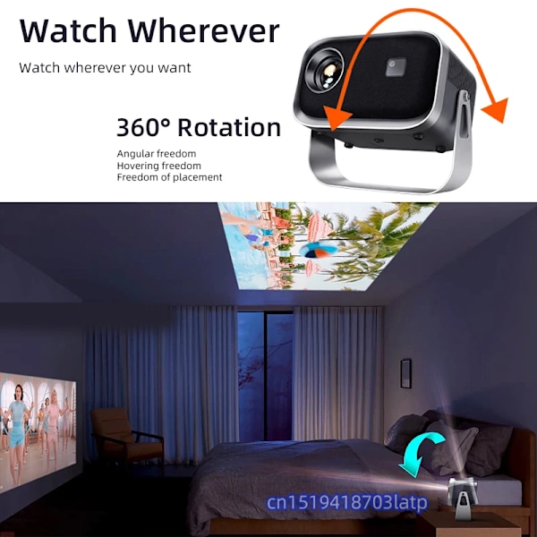 Laadukas A003 MINI Projektori WIFI Kannettava Koti teatteri Elokuva Beamer Smart TV Sync Android Puhelin LED Projektorit 4k elokuvalle
