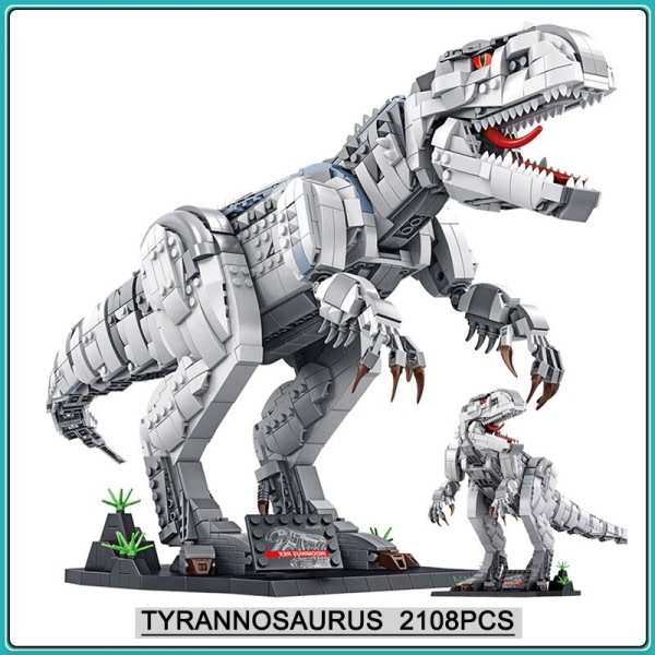 Jurassic Dinosaur Leksaker World Park Byggnad Klossar MOC Tyrannosaurus Rex Bricks Set Toy