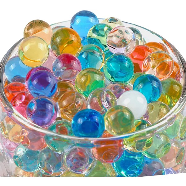 2,000 bitar Väx i vatten pärlor gel magiska bollar transparent pärla för blommor vas bröllop hem dekoration klar kristall jord lera