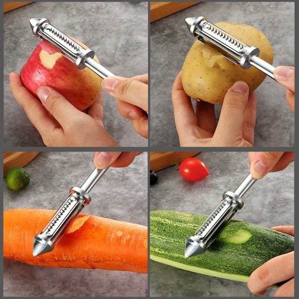 Frukt grönsak skalare fräs legering skarp skalare potatis morot rivjärn skalare skivare