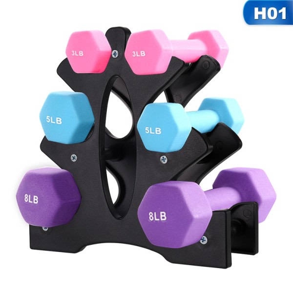 Hantel stativ stativ 3 lags hantler vekter håndtak stativ