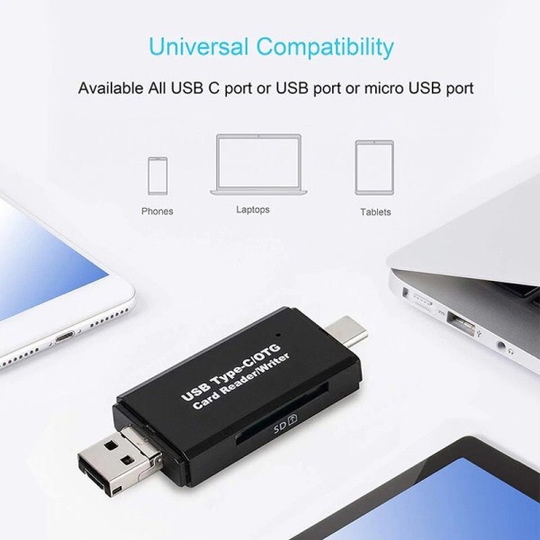Dual Use Typec Multifunctional All InOne OTG Card Reader Mini TF Camera SD Card