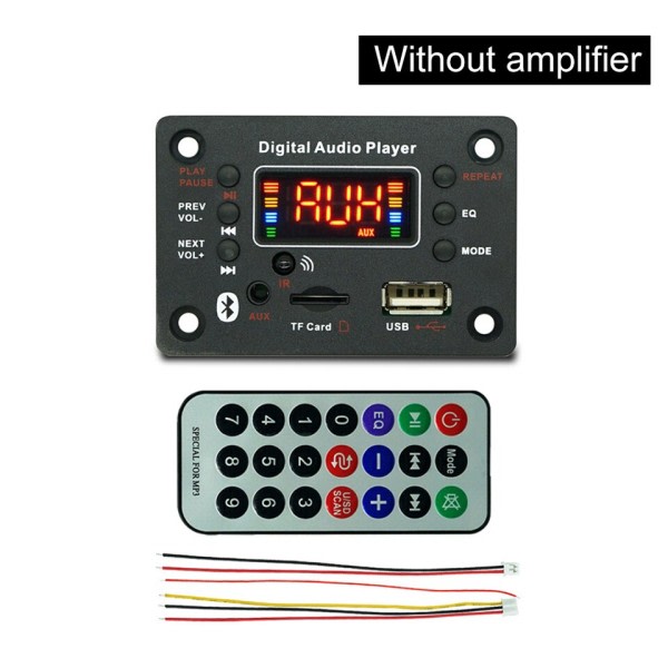 Trådlös Bluetooth 5.0 MP3 WMA Dekoder Kort Bil Ljud USB TF FM Radio Modul