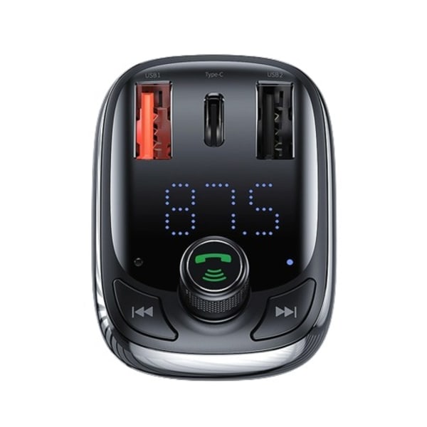 FM sender bil hurtig oplader til telefon bluetooth 5.0 bil kit lyd mp3 afspiller