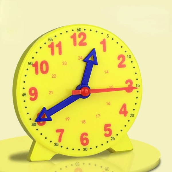 Børn Montessori Ur Pædagogisk Legetøj Time Minute Sekund Kognition Farverige Ure Legetøj