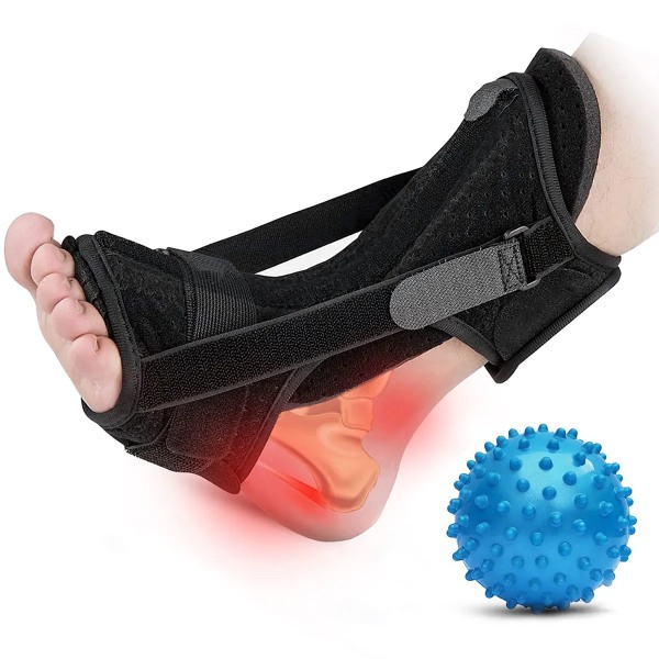 Plantar Fasciitis Natt Splint Unisex Justerbar Foot Drop Ortotic Brace