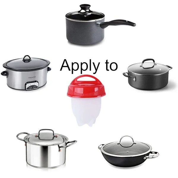 Bästa kvalitet Mini Ägg Panna Silikon Ånga Ägg kopp Kök Bakning Tillbehör Formar Kokt Separator