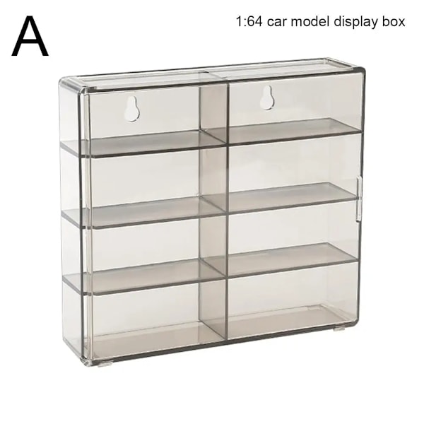 1:64 Akryl Bil Display Eske For Varme Hjul Bil Modell Leketøy 8 Grid skap Rack
