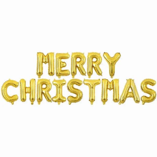 Glædelig jul brev folie balloner banner jul pynt jule pynt