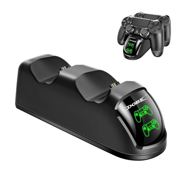 Dual Controllers Oplader Station Hurtig Opladning Dock Gamepad Holder Base Stativ