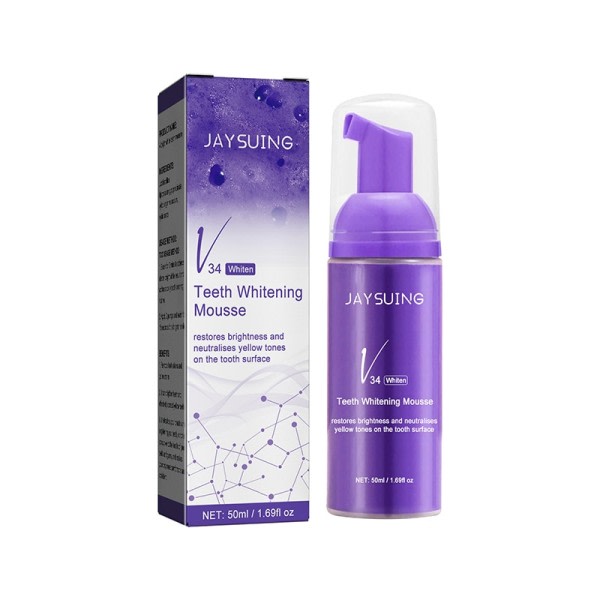 50 ml tandkräm mousse V34 tänder rengöring blekning tandkräm gul tänder borttagning