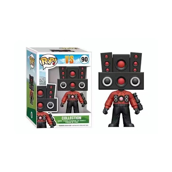 POP Skibidi Toilet Action Figur Set Spil Dukke Figur Legetøj Monitor Mand Kage Dekoration