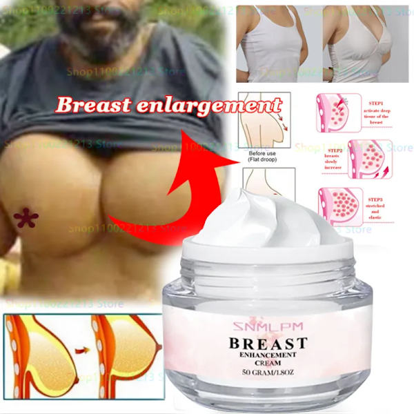 Bryst forstørrelse creme massage løft fast form fyldig forebygge efterfødsel fald bryst pleje creme unisex 50g