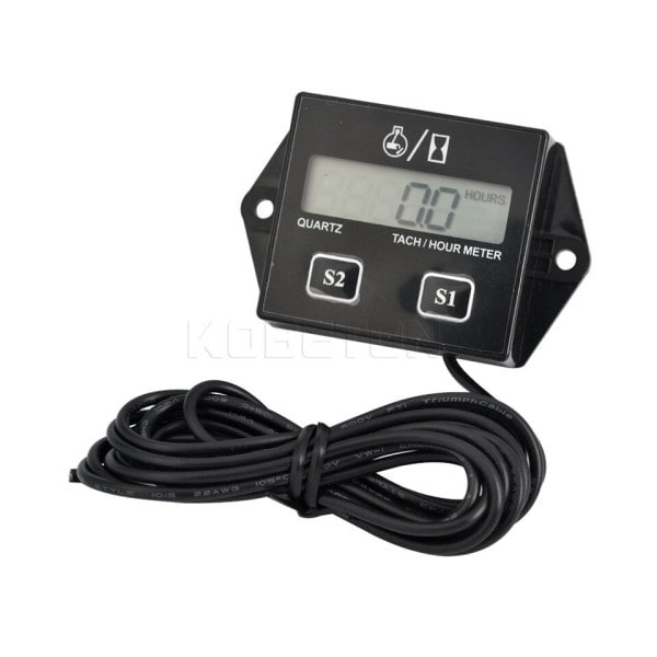 Benzin Motor Digital Skærm Tach Time Meter Gauge Induktivt Speedometer