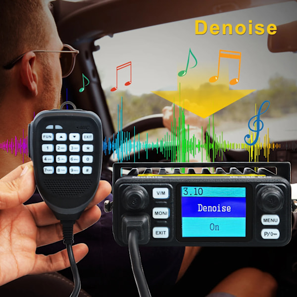 Walkie Talkie IC-980Pro VHF UHF Dual Band Dual Watch 25W 200Ch Noise Reduction Mini FM Vox Scrambler Mobil Radio