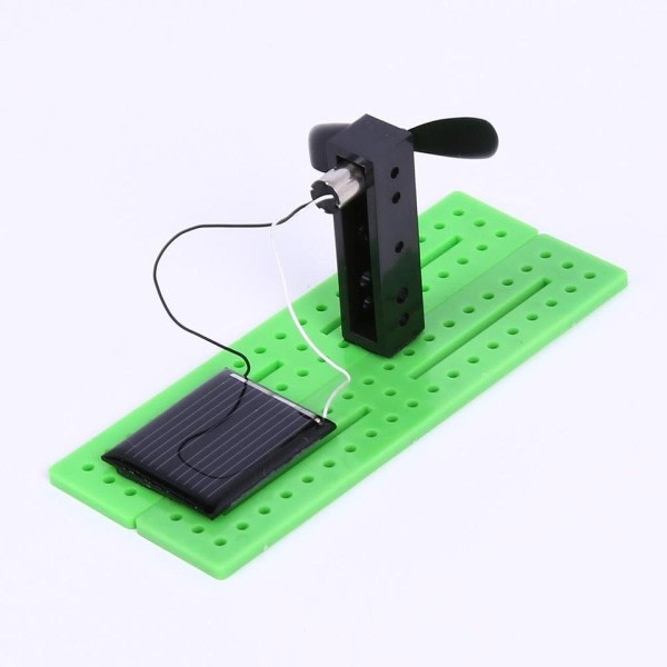 Kids DIY Solar Energy Leksak Pussel Montering Kit Science Generate El Experiment