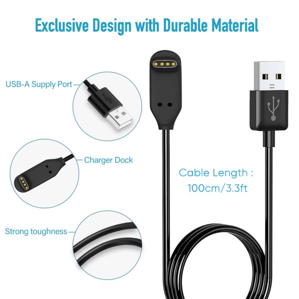 1 mittari USB lataus kaapeli virta sovitin Garmin Fenix 7 7S 7X 6 6S 6X 5 5S 5X Forerunner