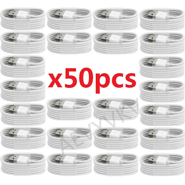 50 stykker 1M 3ft Type C USB C lader kabel ledning linje