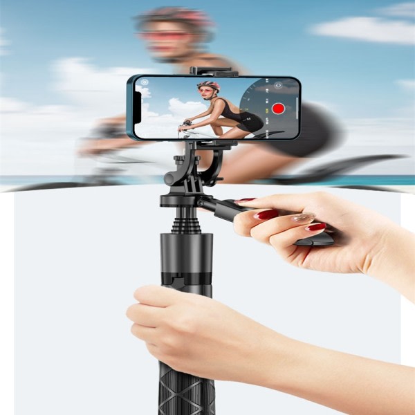 Trådløs Selfie Stick Stativ Stativ Foldbar Monopod  Med Bluetooth Lukker