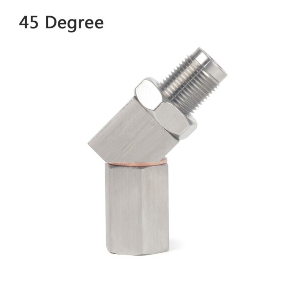 Universal O2 Oxygen Sensor Extender 90 Degree eller 45 Degree 02 Bung Extension