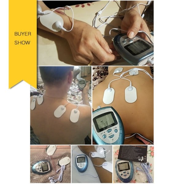 Digital Elektrisk Maskin Kroppsmassasje Vibrerende Meridian Puls Muskel stimulator