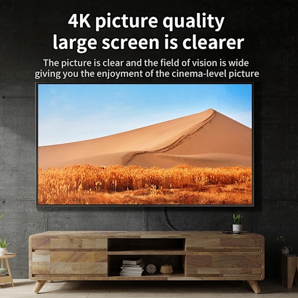 4K 2K DisplayPort til HDMI-kompatibel Video Audio Konverter Adapter