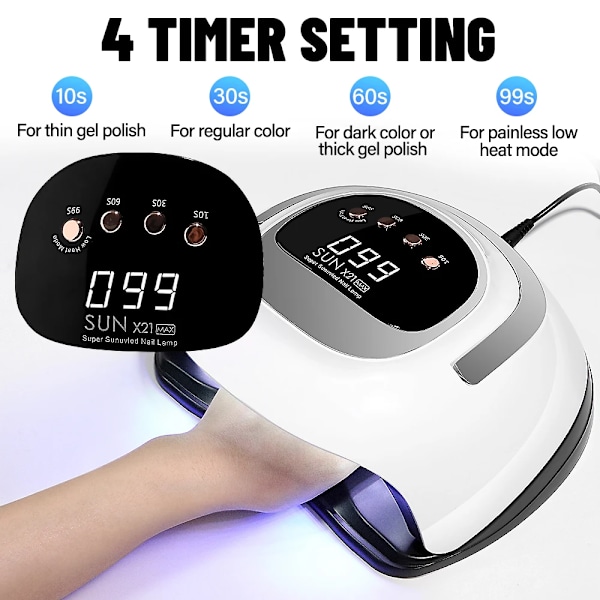 320W 72LEDs Kraftfull Spik Torktumlare Med Stor Touch Skärm LED Spik Lampa