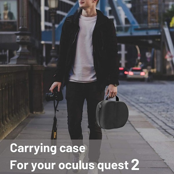 Hårt EVA Resa Förvaring Väska För Oculus Oculos Quest 2 VR Headset Portabelt Bekvämt Bärande väska Kontrollsystem Tillbehör