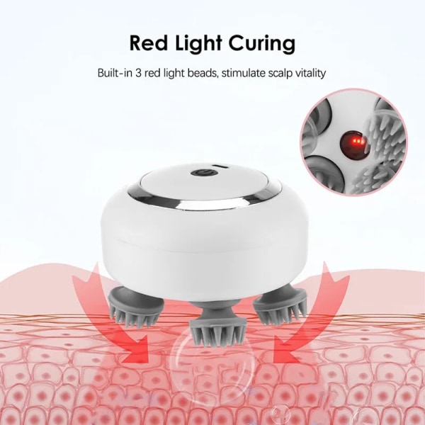 Multi Claw Hode Massager Elektrisk Avslapning Skulder Bein Arm Nakke Dyp vev Hode Hodebunn Elting Vibrator