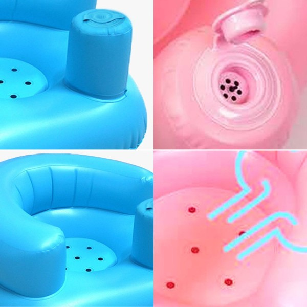 Multifunktionel baby børn oppustelig badeværelse sofa PVC oppusteligt sæde
