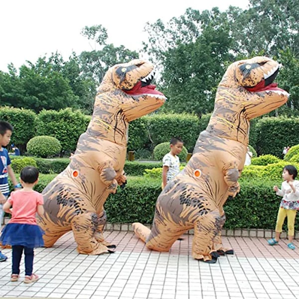 Lapsi aikuinen Unisex puhallettava dinosaurus tyrannosaurus rex cosplay asu lapset
