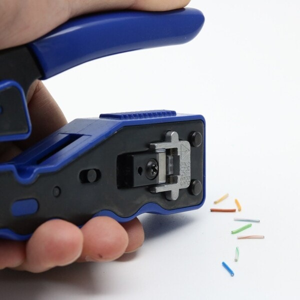 Rj45 crimper nettverk verktøy tang cat5 cat6 8p rg rj 45 ethernet kabel stripper pressing wire klemme
