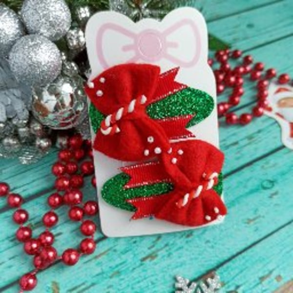 Flatback Cabochons Scrapbooking Clay joulu punainen valkoinen karamelli keppi käsityö