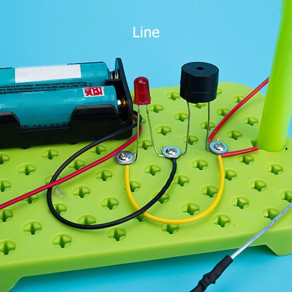 Gør-det-selv fysiske videnskabelige eksperimenter kredsløbssæt  ABS elektroniske komponenter børn pædagogisk manual legetøj