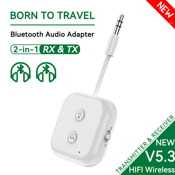 2 In 1 Dual Stream Bluetooth 5.3 Audio Sender Receiver