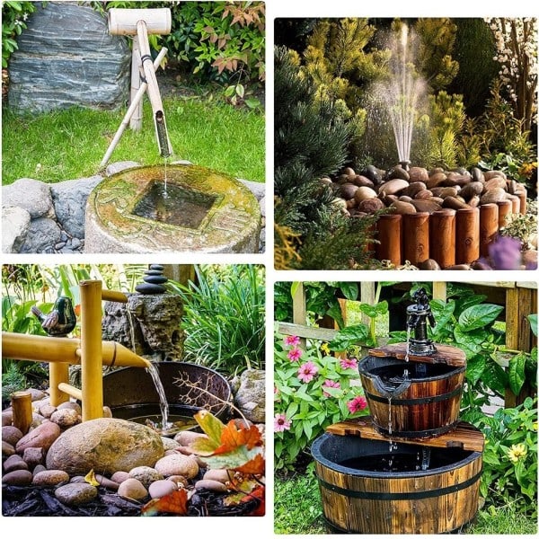 2,5W aurinko suihkulähde pumppu, 6 suuttimella ja 4ft vesi putki,Solar voimalla pumppu lintu kylpyyn,Pond,Garden