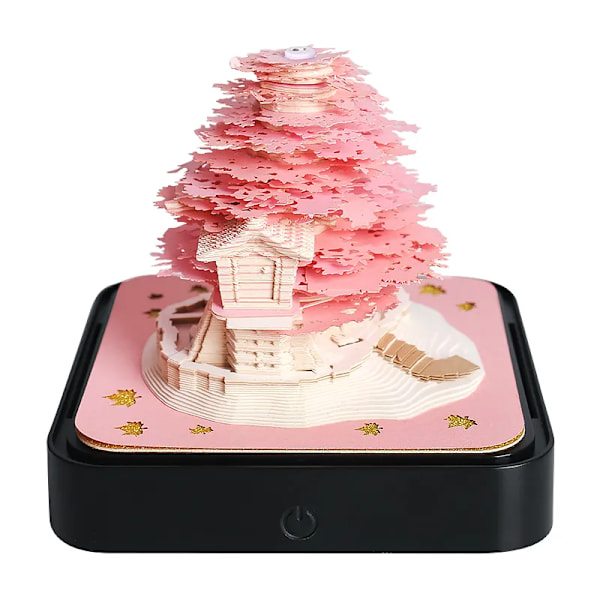 3D Anteckningsblock Grönt Treehouse Kalender Memo Pad Block Anteckningar Kontor Papper Anteckningar Jul Födelsedag presenter