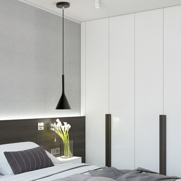 Moderne Led Pendel Lys Sort Kjøkken Inventar Soverom Bord Spisestue Rom Hengende Lampe