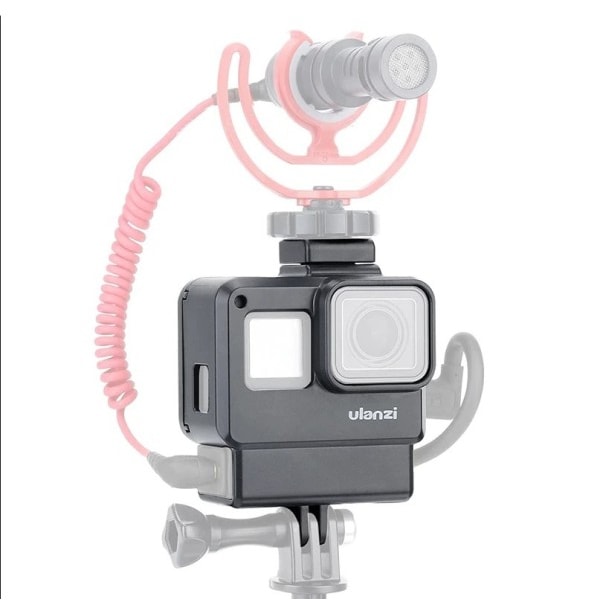 Gopro Kamera Cage Case Frame for Gopro 7 6 5 Action Camera Vlogg Accessories with Cold Shoe