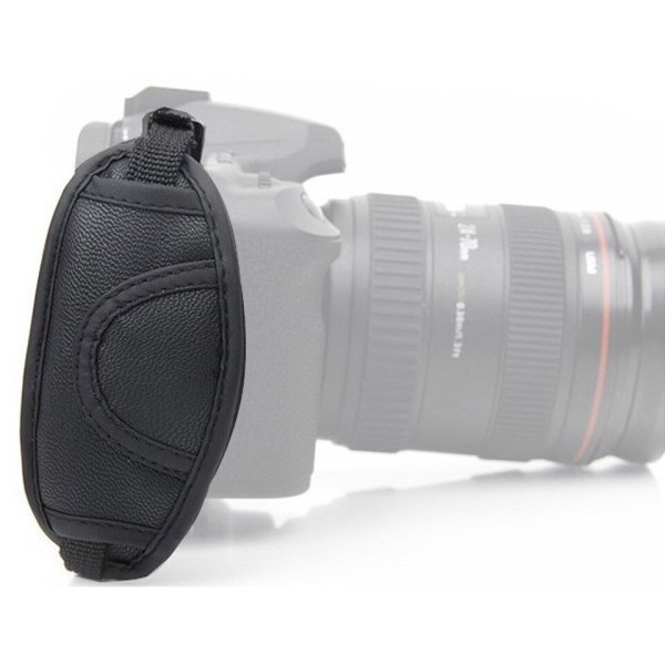 Lær Hånd Grip Håndleddsrem for DSLR kameraer Passer for Nikon Canon