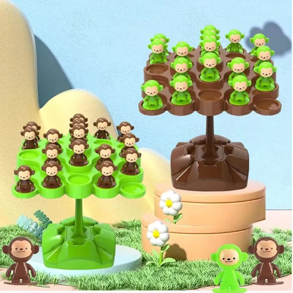 Mini Apina Balance Tree Perhe Pelit Työpöytä lelut