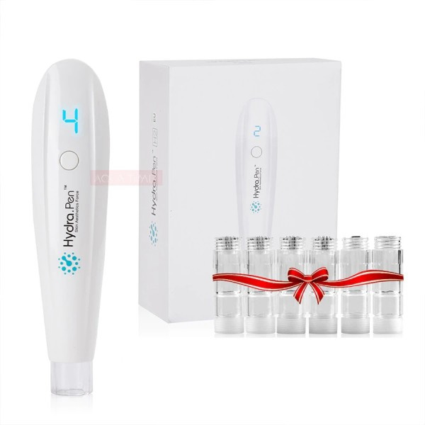 Trådlös Hydra Pen H2 Med 22PCS Gratis Nålar Ansiktsbehandling Stam Cell terapi Professionell Microneedling Penna