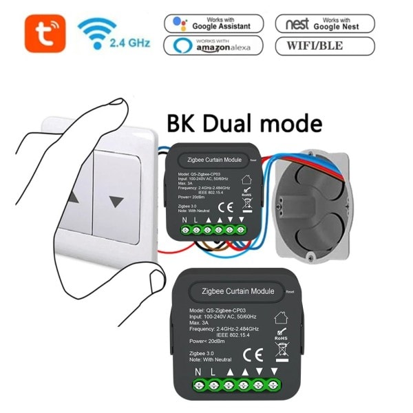 Gardin Switch Modul för Rullare Slutare Persienner Motor