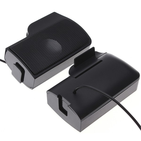 Mini Portable Clipon USB Stereo Speaker line Controller Soundbar
