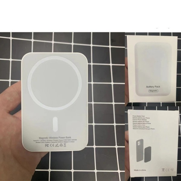 5000mAh Original 1:1 Macsafe Power Bank Portable Magnetic Trådløs Oplader For iPhone12 13 14 Pro Max