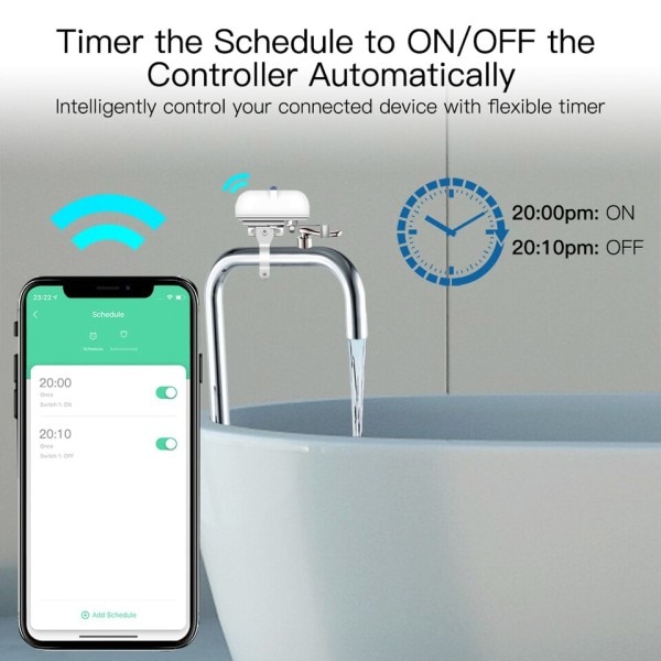 Smart WiFi/ZigBee vesi kaasu putki automaattinen sammutus OFF venttiili ohjain Smart Life APP kaukosäädin Alexa Google Homella