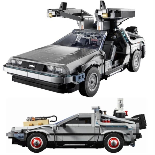 DeLorean Racing Bil DMC-12 Time Machine 10300 Creative Expert Brick Teknisk Modell Byggeklosser Leketøy